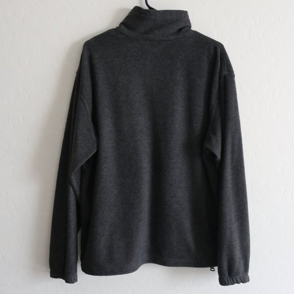 Columbia Fleece Sweater Gray Mens Large Full Zip Jacket - Picture 6 of 8